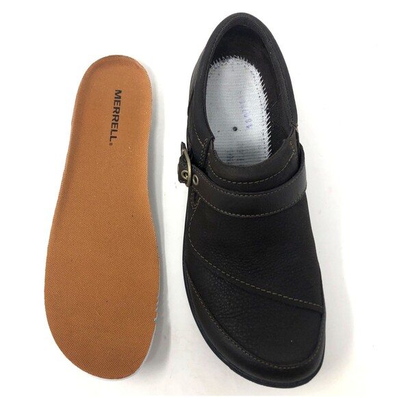 Merrell Dassie Buckle Shoes Womens Sz 8.5 Espresso Brown Trail Hiking Comfort - Picture 13 of 14